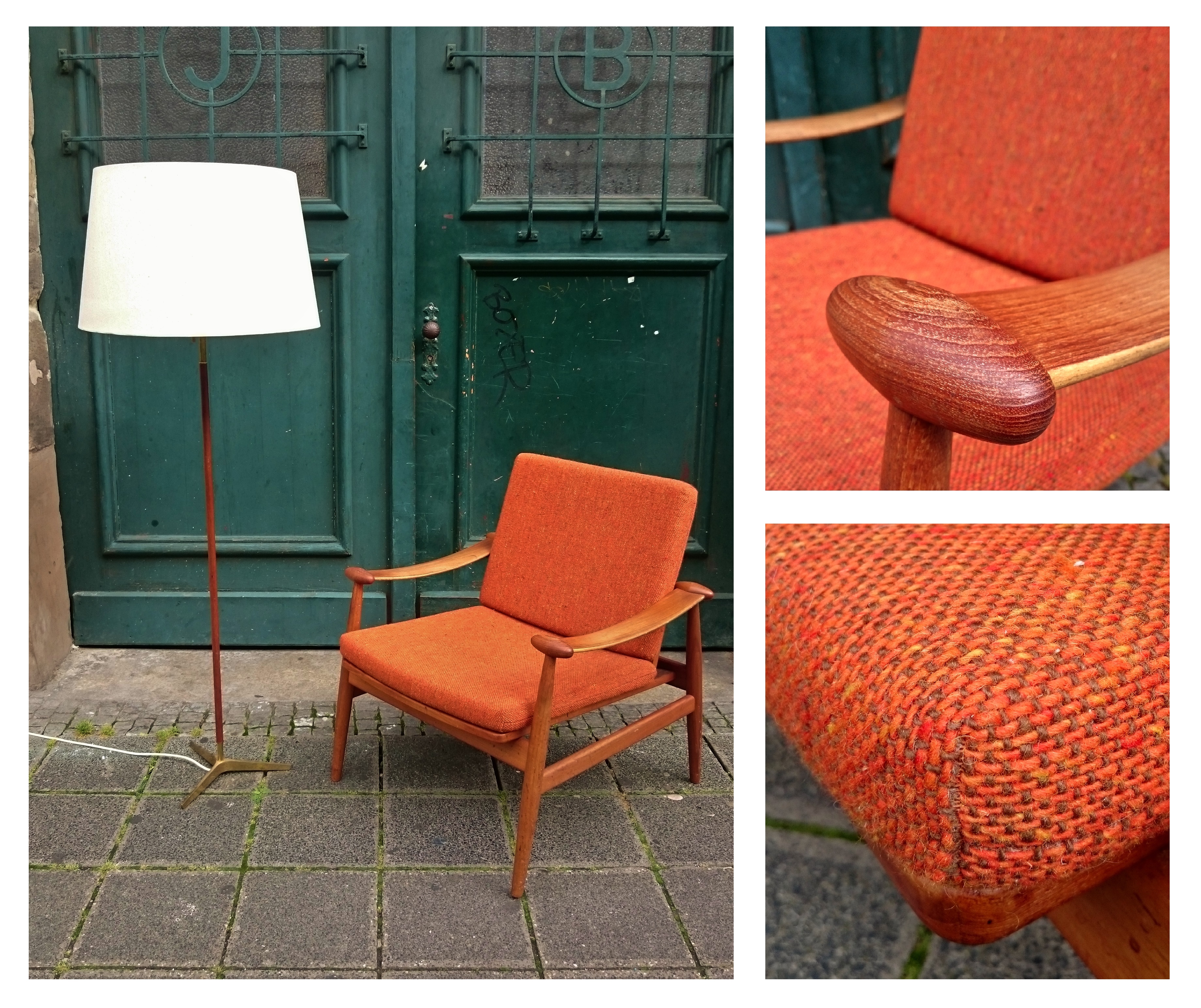 Flex Mid Century Vintage Design Nürnberg Spade Chair By