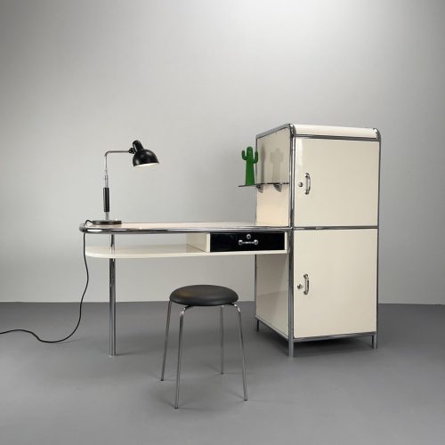 30er_jahre_tschechische_stahlrohr_schreibtisch_kombination_1