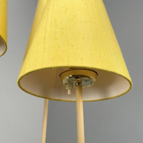 3_flammige_tütenlampe_gelb_seide_neue_schirme_10