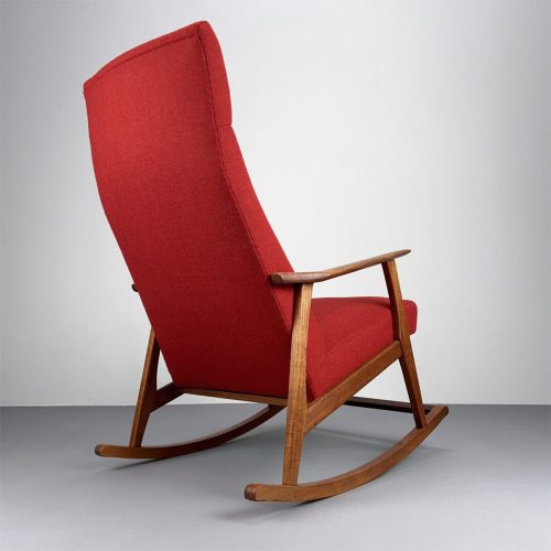 60s_teak_schaukelstuhl_rocking_chair_roter_wollstoff_6