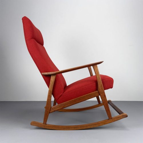 60s_teak_schaukelstuhl_rocking_chair_roter_wollstoff_7