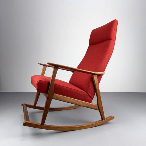 60s_teak_schaukelstuhl_rocking_chair_roter_wollstoff_8