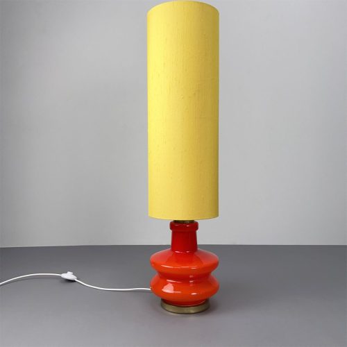 70s_stehleuchte_oranger_glasfuß_gelber_schirm_3