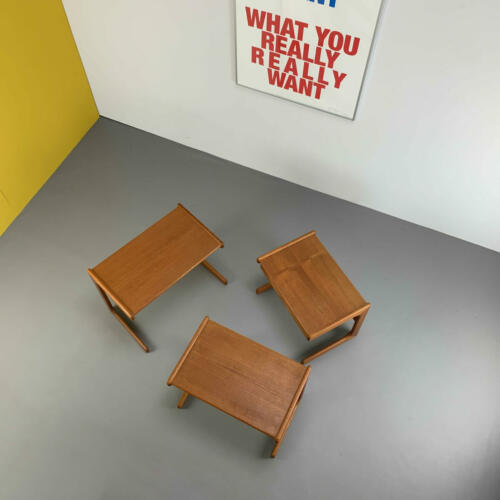 3er Set Teak-Satztische