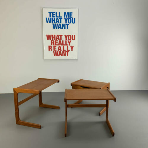 3er Set Teak-Satztische