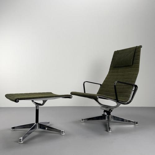 eames_alu_lounge_chair_ea124_grün_frühe_version_hocker_2