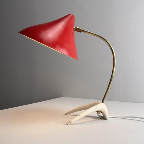 rote_tischleuchte_cosack_krähenfuß_50s_11