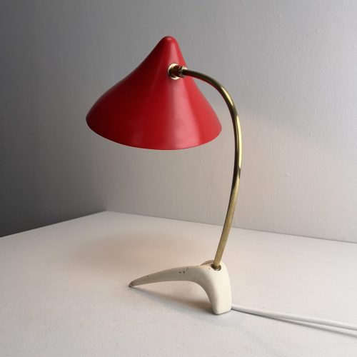 rote_tischleuchte_cosack_krähenfuß_50s_7